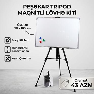 Yeni, Maqnitli, Lövhə, 100 x 70 sm, Pulsuz çatdırılma