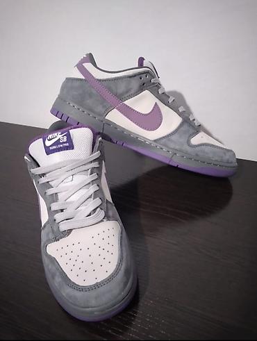 мурские туфли: Nike SB Dunk Low Pro, фиолетово‑серо‑белая расцветка. - Модель — 1