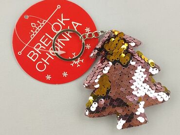 Brelok w kształcie choinki, ozdobiony dwustronnymi cekinami w kolorach