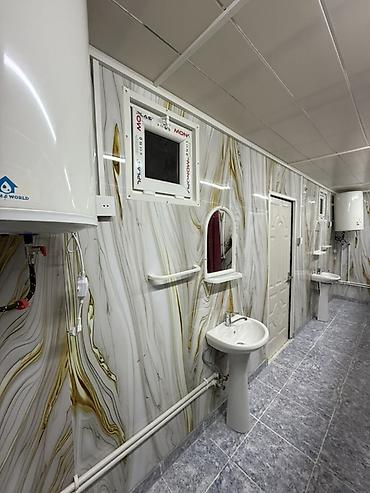 düş kabin: Modul tipli çoxpostlu duş konteyneri - Tam komplekt sanitariya bloku — 6