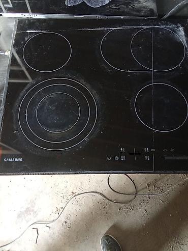 islənmis qaz sobasi: Samsung şüşə-keramika elektrik bişirmə paneli - 5 ocaq zonası — 1