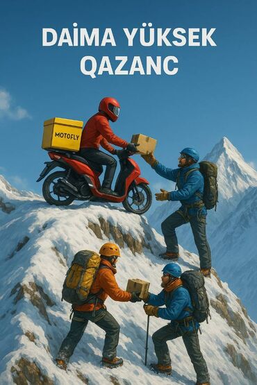 Tibb, əczaçılıq: Moto-kuryer tələb olunur, Ayda 2 dəfə ödəniş, Təcrübəsiz
