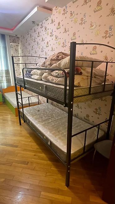 mebel satışı: Oğlan və qız üçün, Yeni, Çarpayı, Matras ilə, Siyirməsiz, Dəmir — 1