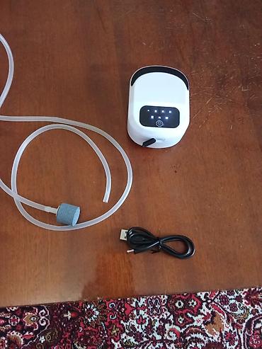 Nasoslar: Akvaryum üçün portativ hava nasosu Xüsusiyyətlər: - USB ilə şarj — 1