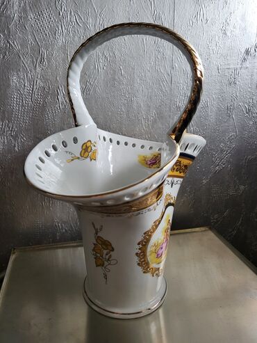 Ostali kućni dekor: Vaza,korpa nova vintaz Lordshade porcelan. Perfektan profesionalni — 5