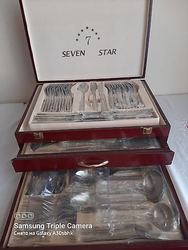 kepce: “Seven Star” markalı dəst – paslanmayan poladdan süfrə ləvazimatları — 2