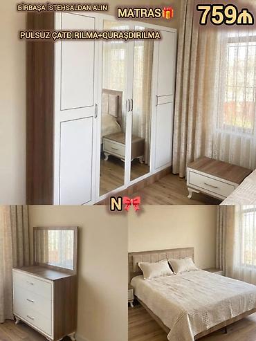 İkinəfərlik çarpayı, Dolab, Termo, 2 tumba, Türkiyə, Yeni