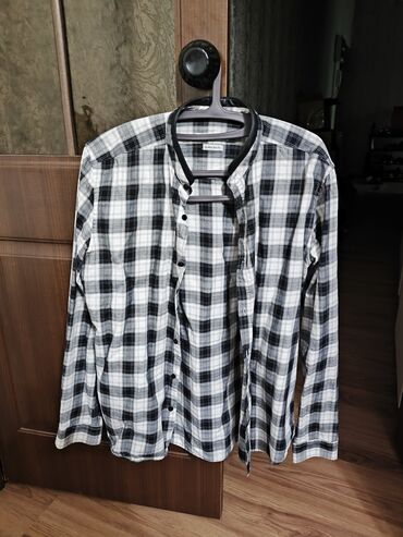 рубашка без воротника: Мужская рубашка, 2XL (EU 44), Lc Waikiki, Б/у, Самовывоз, Платная доставка
