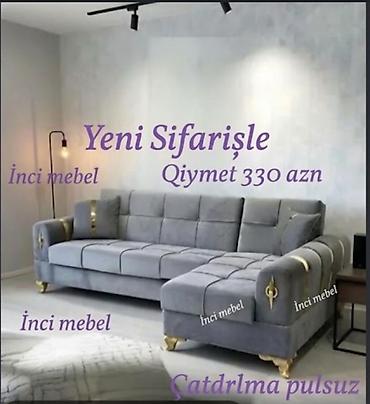 qapi sifarisi: Künc divan, Qonaq otağı üçün, Parça, Bazalı, Açılan — 1