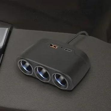 Ostalo: Auto punjač sa 3 priključka+2 USB Ouyaaqii D'25 NOVO. Opis proizvoda — 13