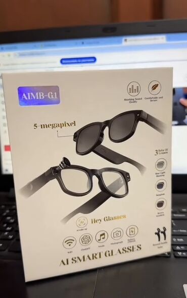 фото видео услуги: AI SMART GLASSES AIMB-G1 — умные очки с камерой и голосовым ИИ