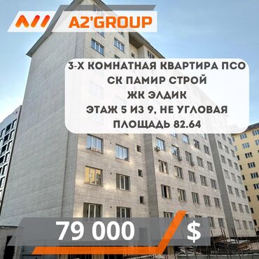 дом недостроенный: 3 комнаты, 82 м², Индивидуалка, 5 этаж, ПСО (под самоотделку)