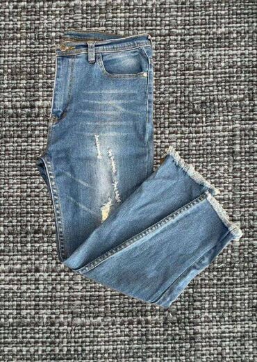 женские джинсы на резинке: Джинсы ( одежда) 100% cotton, Тайланд, размер 52 - б/у -