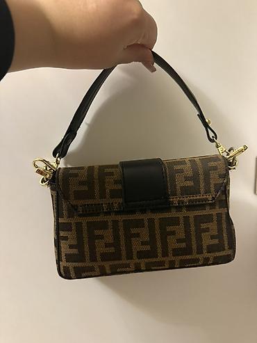 Çantalar: Fendi Zucca mini çiyin/əl çantası - Model: Baguette üslubunda mini — 3