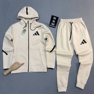 Trenerke: Komplet, 2XL, L, M, Adidas, bоја - Siva, Pamuk — 6