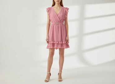 tanie sukienki plus size na komunię: Sukienka damska, rozmiar S