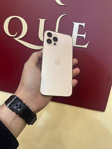 apple 13 pro adapter: IPhone 12 Pro Max, 128 GB, Matte Gold, Face ID, Sənədlərlə — 1