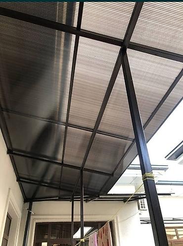 раздвижные навесы: Навес, Односкатный, Металл, Поликарбонат, Новый, Установка — 4