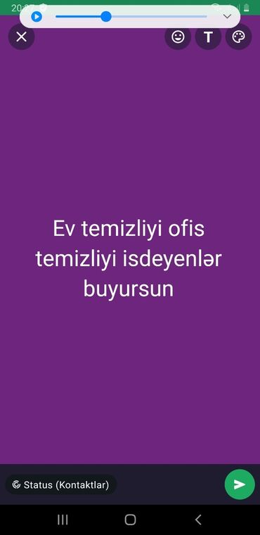 Xidmətlər: Təmizlik