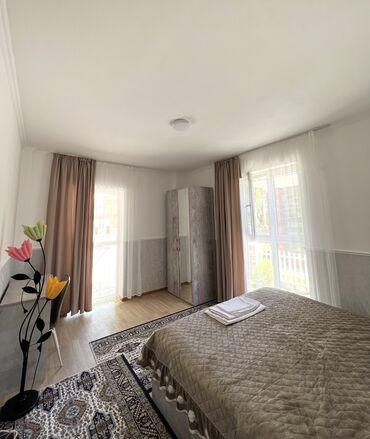 Иссык-Куль 2026: Коттедж, Коттедж 57 ЦО Радуга West, Кош-Кол, Детская площадка, Парковка, стоянка, Охраняемая территория — 14