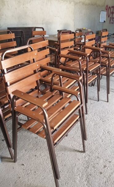 Bağ, çöl masa və oturacaq dəstləri: Yeni, Kvadrat masa, 4 stul, Açılmayan, Stullar ilə, Taxta, Azərbaycan — 25