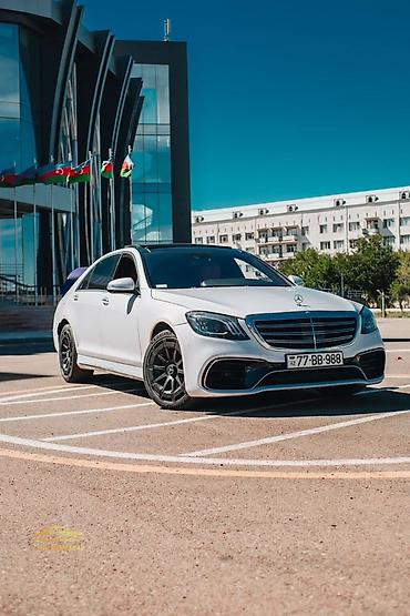 icarə avto: Mercedes-Benz S-Class AMG (sedan) 4MATIC – premium seqmentdə güc və — 1