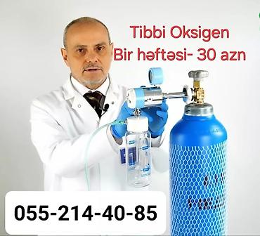 Tibbi Oksigen Balonu icarəsi və satışı Xəstələrin ev şəraitində