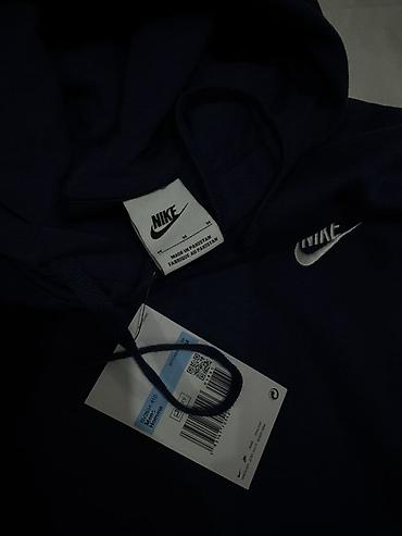 nike кофта: Мужская толстовка, M, Nike, Новый, цвет - Синий, Самовывоз — 3