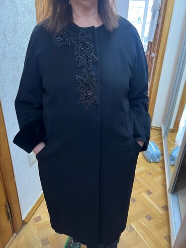 Пальто: Пальто Helenka, 3XL (EU 46), цвет - Черный
