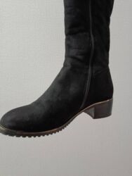 Сапоги: Сапоги Деми Женские, замша Утеплённые, лёгкие Удобные, с красивыми — 6