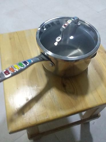 qaz torbasi: Qazan, rəng - Gümüşü, Paslanmayan polad, 0,7 bucket volume l, 20 sm, Almaniya — 2