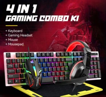 Klaviaturalar: 4-ü birində dəst gaming klaviatura, mouse, mousepad və qulaqcıq