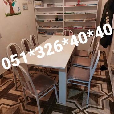 Masa və oturacaq dəstləri: Mətbəx üçün, Yeni, Dördbucaq masa, 4 stul — 25