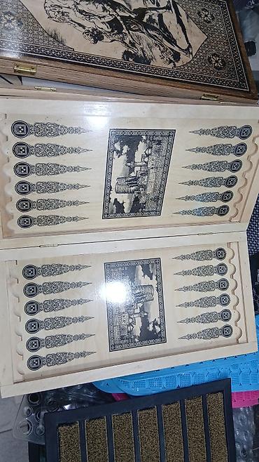 Спортивные игры: Məhsul: Ağacdan hazırlanmış 2-i 1-də nərd/şahmat lövhəsi + 4 azn das — 9
