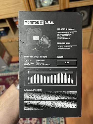 marshall major v: Marshall Monitor II A.N.C. – aktiv səs-küyə nəzarətli Bluetooth — 1