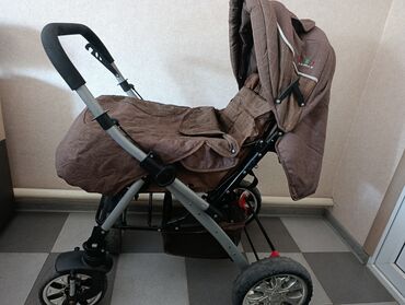 Коляски: Коляска, цвет - Коричневый, Б/у — 6