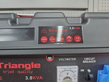 генератор трехфазный: Бензиновый генератор Triangle TR3800E, 3.0 kVA, с автоматическим