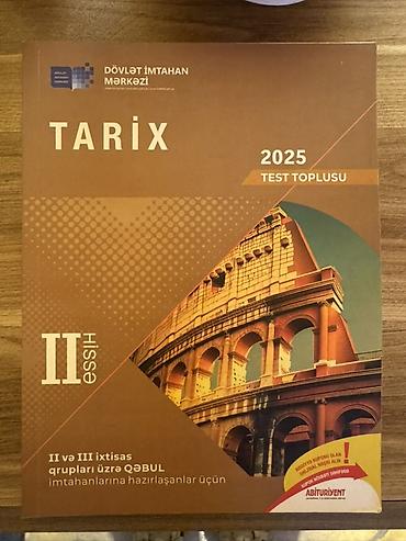 Kitablar və jurnallar: Məhsul: “Tarix – 2025 Test Toplusu”, Hissə II Kitab yaxşı — 1