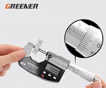 Высокоточный электронный микрометр Greener стальной. Диапазон