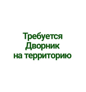 иш барбы: Кичинекей территорияга постоянныйга дворник керек. 2-3 сааттык иш