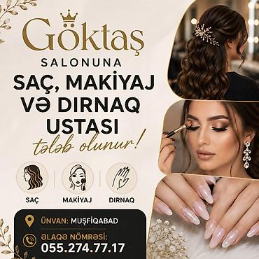 is axtariram bag evinde: Qadın saç ustası tələb olunur, Faiz — 1