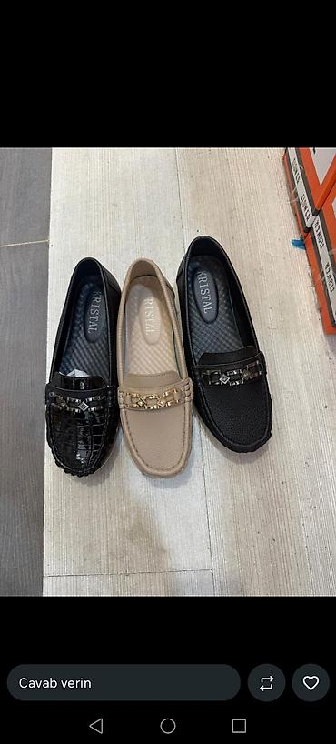 charles keith canta: KRISTAL qadın mokasinləri - Model: Klassik mokasin - Brend: KRISTAL — 1