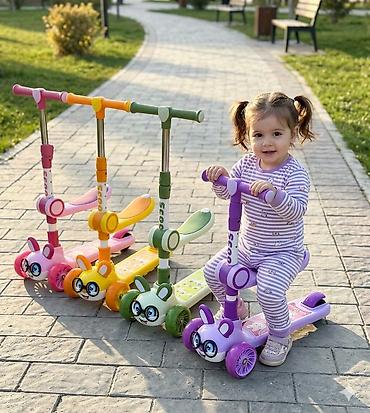 Детские самокаты: Детский самокат, Трёхколёсный, Новый — 1