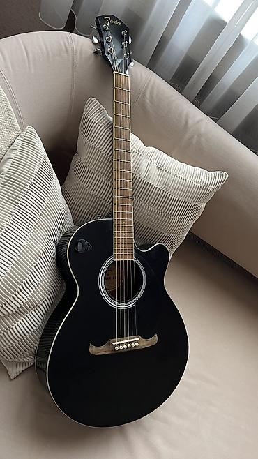 gitara akustik: Akustik gitara, Fender, 6 sim, İşlənmiş, Ünvandan götürmə — 3