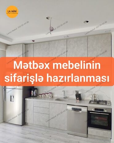 İkimərtəbəli uşaq çarpayıları: La Mini Mebel şirkəti olaraq, mətbəx mebellərinin sifarişlə