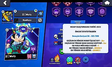 Услуги: Brawl Stars hesabında geniş skin kolleksiyası satılır. Özəlliklər: 50 — 10