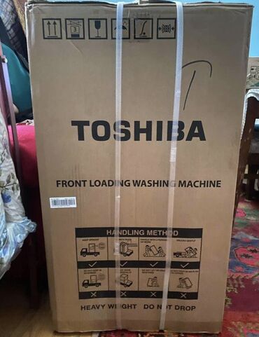 sadə tel: Paltaryuyan maşın Toshiba, 10 kq-dan çox, Yeni, Avtomat, Qurutma var, Kredit yoxdur, Ünvandan götürmə