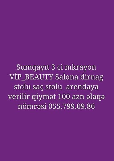berber iş: Sumqayıt, 3-cü mikrorayon ərazisində yerləşən VIP_BEAUTY salonunda iş — 1