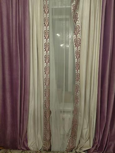 Шторы и занавески: Комплект штор, Велюр, С тюлем в комплекте, Готовое изделие, Для спальни — 3