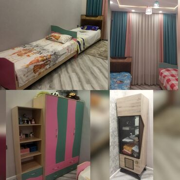 двухспальный кровать: Для девочки и мальчика, 2 односпальные кровати